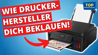 Wie Dich Druckerhersteller ABZOCKEN Bester Multifunktionsdrucker Canon PIXMA G6050 MegaTank [upl. by Morgan]