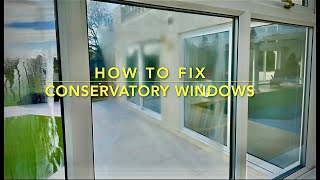 Double Glazing Fix Seals Glass Leaks amp Replacing  Conservatory Renovation [upl. by Brynn]