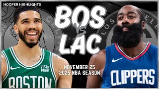 Boston Celtics vs LA Clippers Full Game Highlights  Nov 25  2025 NBA Season [upl. by Voleta533]