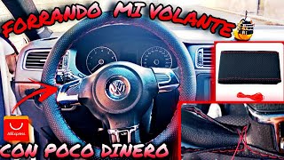 Cómo tapizar el volante de tu auto  Forrando el volante del Jetta mk6 autos jettamk6 [upl. by Thalassa204]