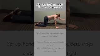 Alleviate back pain with these 3 ab exercises Instructions [upl. by Boarer]