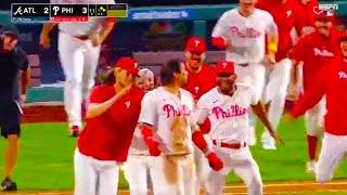 Nick Castellanos and the Phillies walk it off in the 11th inning  Braves vs Phillies Highlights [upl. by Eitsyrk]