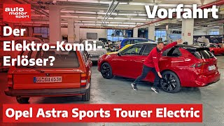 Der ElektroKombiErlöser Opel Astra Sports Tourer Electric  Fahrbericht  auto motor und sport [upl. by Naleek]