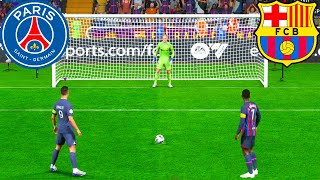 FIFA 23  PSG VS BARCELONA I PENALTY SHOOTOUT  PC GAME NEXT GEN 4K [upl. by Leiria]