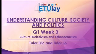 Cultural Relativism and Ethnocentrism  Understanding Culture Society and Politics [upl. by Cannice]