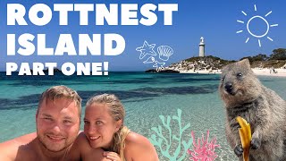 EXPLORING ROTTNEST ISLAND  Part 1  Quokkas snorkeling amp more [upl. by Meridith]