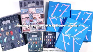 unboxing seventeen quot17 is right herequot albums ✮ here hear dear kihno amp weverse versions [upl. by Duleba323]