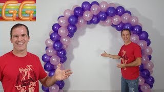 como hacer un arco de globos  decoracion con globos  arco con globos [upl. by Greff905]