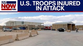 BREAKING US troops injured in suspected rocket attack on Iraq military base  LiveNOW from FOX [upl. by Jannel]