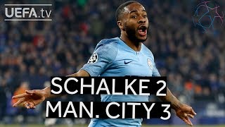 SCHALKE 23 MAN CITY UCL HIGHLIGHTS [upl. by Lletnuahs]