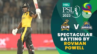 Spectacular Batting By Rovman Powell  Peshawar Zalmi vs Karachi Kings  Match 17  HBL PSL 8  MI2T [upl. by Ettenav]