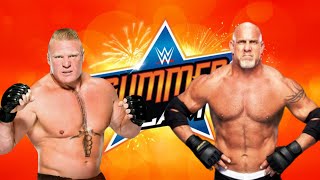 Goldberg vs Brock Lesnar match  Summerslam wwe 2k20 [upl. by Anola42]