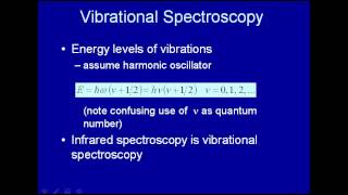 Vibrational spectroscopy [upl. by Kissiah]