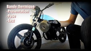 Unboxing  pose  test  bande thermique sur échappement moto [upl. by Filberto781]