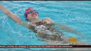 Children with disabilities swim through the water at ease with Aquability [upl. by Orofselet]