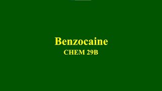 Preparation of Benzocaine [upl. by Hamrnand]