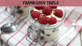 Frambozen trifle met chocolade amp vanille  LEKKER EN SIMPEL [upl. by Eelloh573]