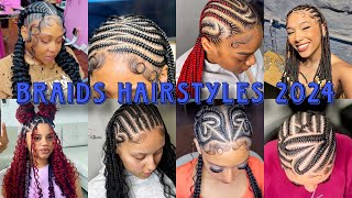 🔥MustTry TikTok Most Trending African Braided Hairstyles For Black Women 2024  Cute braids [upl. by Diarmuid]