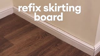 Refix skirting board [upl. by Yrekaz847]