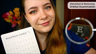 Relaxing Orbital Exam Palpation Indication 1 or 2 Lens Test Eye Testing 🩺 ASMR Medical RP [upl. by Siradal362]