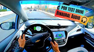 2020 Chevrolet Bolt EV POV Drive Binaural 3D Audio [upl. by Bekelja]