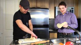 How to roll homemade pizza dough  RealMenEatGreen Pizza series part 1 [upl. by Htirehc]