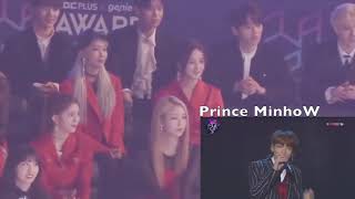 2018 MGA STRAY KIDS Lee Know Minho reaction to Jungkook BTS amp Charlie Puth [upl. by Aramahs417]