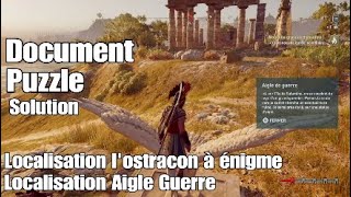 Assassins Creed Odyssey  Document  Aigle de Guerre  Localisation amp Solution [upl. by Montgomery]