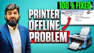 How to Fix Printer Offline Issue in Windows 111087 [upl. by Gentille]