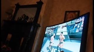 my girlfriend beat me in WWF just bring it for the ps2 [upl. by Leah]