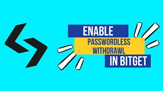 How to Enable Passwordless Withdrawal in Bitget  Simplify Withdrawals with Ease [upl. by Pepi]