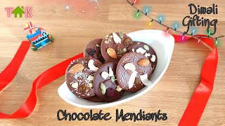 Chocolate Mendiants  Diwali Special  Homemade Chocolate Recipes  Chocolate With Toppings [upl. by Aradnahc]