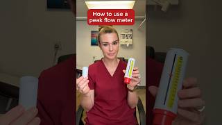 Doctor shows you how to use a peak flow meter properly peakflow asthma [upl. by Sande367]