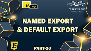 20  Named Export And Default Export In JavaScript  Modules In JavaScript  Advance JS HindiUrdu [upl. by Zilevi460]