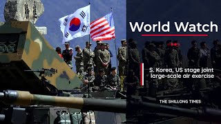 S Korea US stage joint largescale air exercise [upl. by Anilrac597]