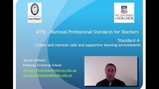 AITSL NPTS Standard 4  Create and Maintain safe environment [upl. by Diandra415]