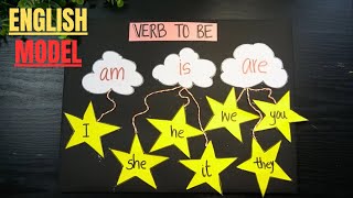 Verbs To Be  English Grammar TLM  English project ideas for school  Exhibition model for school [upl. by Airdnua808]