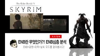 ENB란 무엇인가 2편 설치방법 까지 알아봅시다스카이림SE용 [upl. by Sucam595]