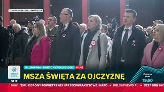 Msza św za Ojczyznę ze Świątyni Opatrzności Bożej 11 11 2024 [upl. by Odnalref]