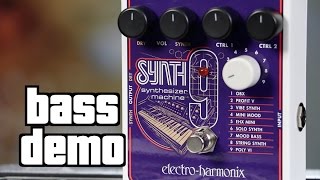 ElectroHarmonix SYNTH9 Bass Demo [upl. by Laehpar]