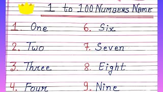 1 to 100 Numbers Name  1 to 100 Spelling  Numbers Name 1 to 100 numbername spelling 123 name [upl. by Nosreve]