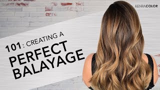 101 Learning the Basics of Balayage  Kenra Color [upl. by Kala]