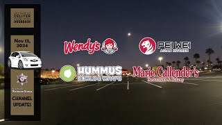 13 Nov 2024 Wendys Hummus Wendys PEIWEI 1 OrdersDeliveries [upl. by Ennasus]