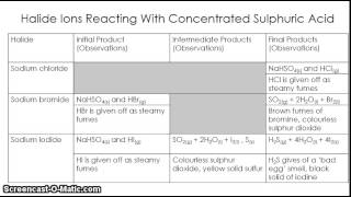 AQA AS 11 3 Reactions of Halide Ions [upl. by Iney]