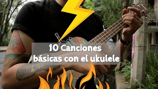 10 Canciones en ukulele con 3 acordes para aprender nivel principiantes  2021 [upl. by Loos]