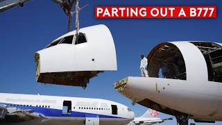 Cutting and Scrapping a B777  Inside The Airplane Graveyard [upl. by Bean]