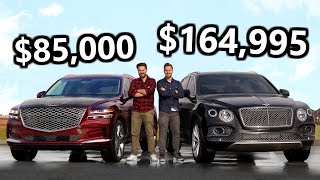 2021 Genesis GV80 vs The Cheapest Bentley Bentayga You Can Buy [upl. by Yacov]