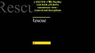 PlayBoy LOCKER PLBOY ransomware virus shorts trending playBoy [upl. by Aynom887]