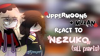 Uppermoons  Muzan react to Nezuko  All parts  KNY [upl. by Opalina]