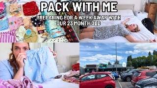 PACK WITH ME VLOG  Holiday Essentials Everything I Packed Family Cooking amp Toddler Travel [upl. by Edd]